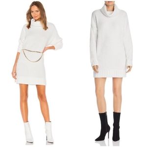 ATM Chenille Turtleneck Short Sweater Dress